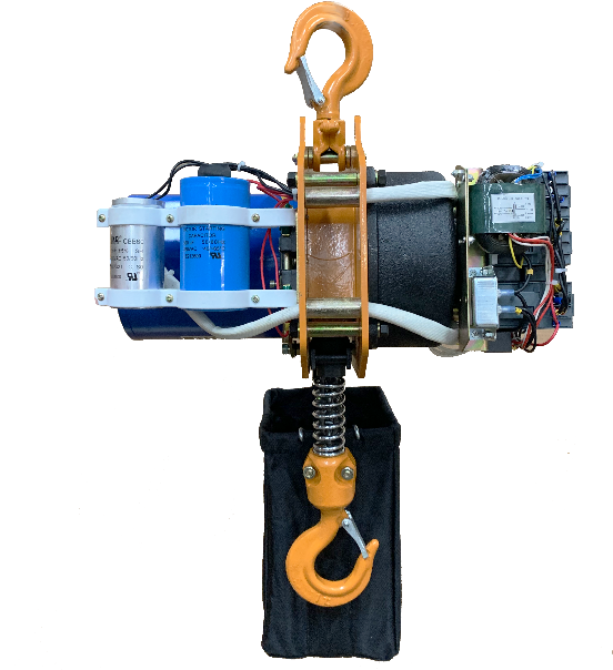 Bison 1Ton Electric Chain Hoist- Hook Mount, 115v/230v Single Phase 60hz
