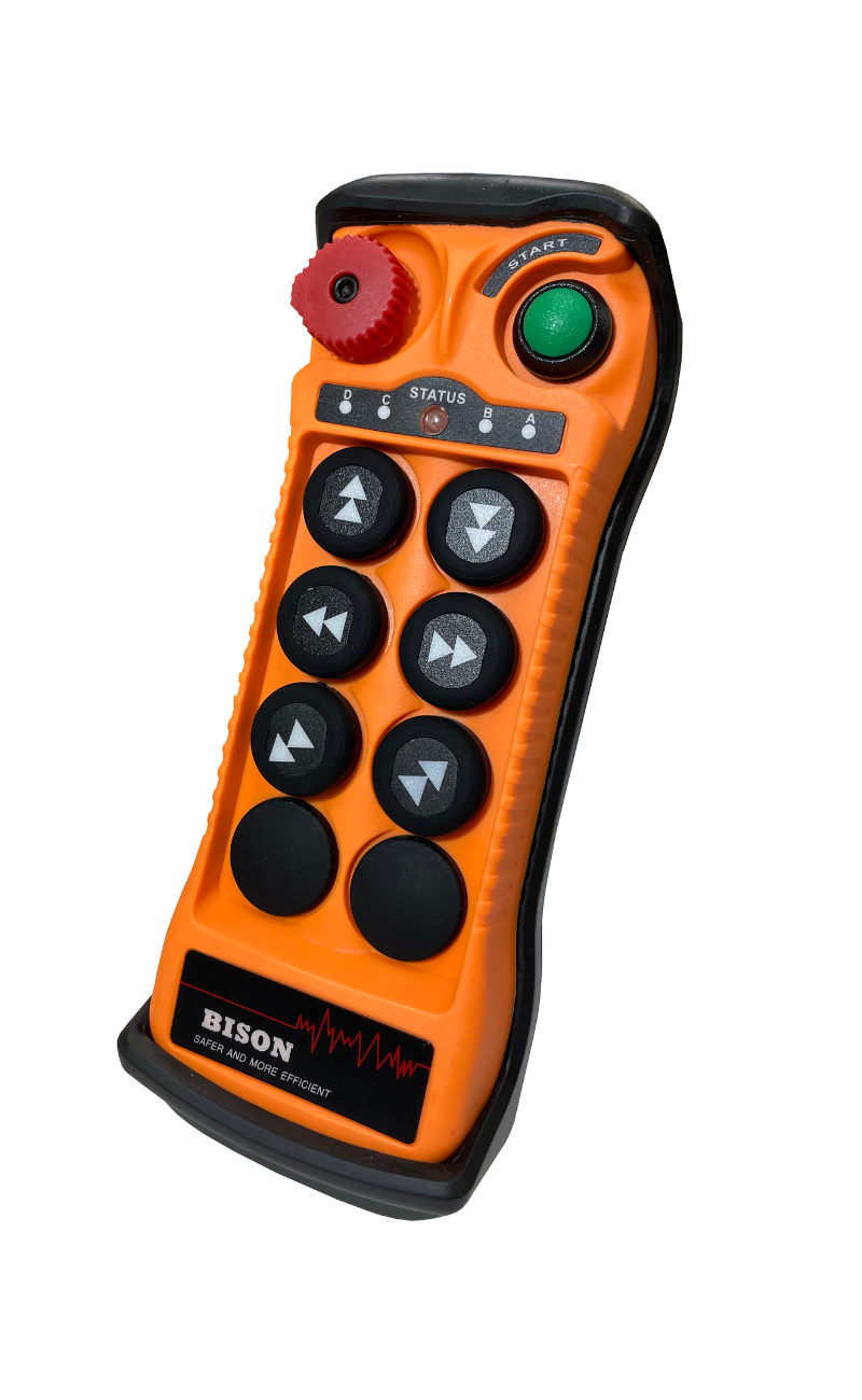 Bison Wireless Radio Remote Control - Hoist, Trolley & Bridge, 24v-264v, Dual Speed